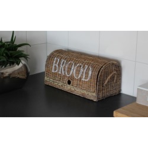 Vriend publiek Kaal Broodtrommel van riet | LaVie Home Deco