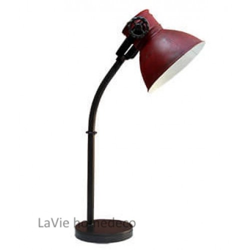 Absurd Geweldig Zenuwinzinking Bureaulamp metaal Antic Red | LaVie Home Deco